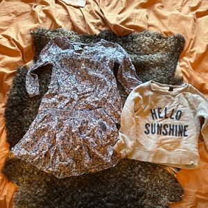 Gap 4t 3 piece floral outfit.